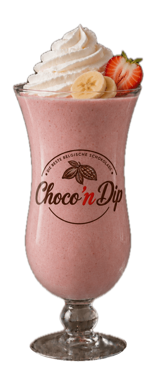 Banane, Erdbeere Milchshake