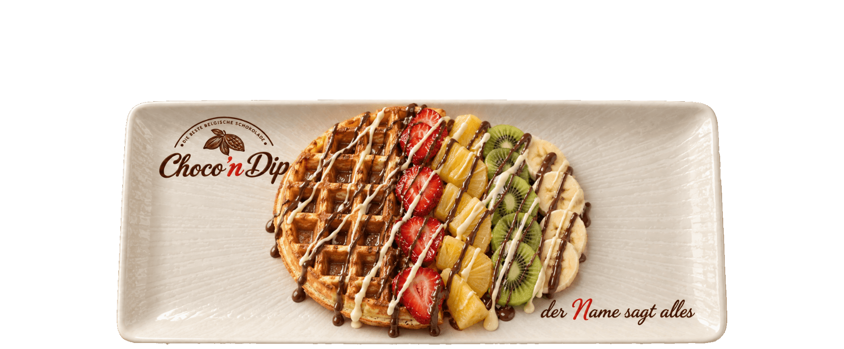 Obst Waffel (halbe Portion)